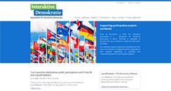 Desktop Screenshot of interaktive-demokratie.org